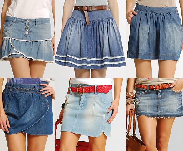 Dokonalý jarní i letní outfit / Džínové sukně 2010 (http://www.luxurymag.cz)